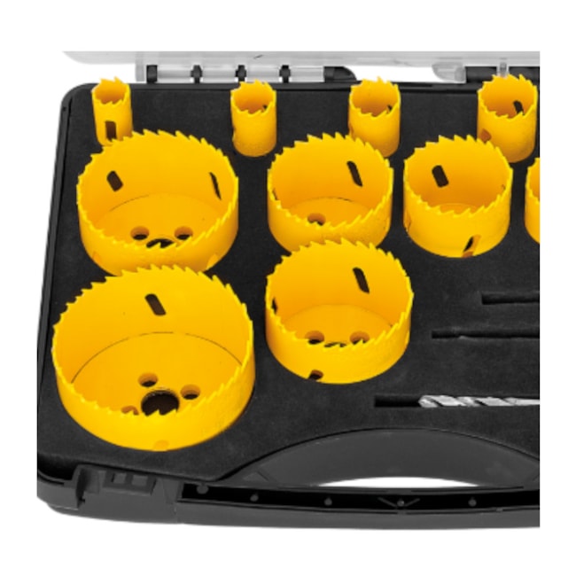 Jogo de Serra Copo Bimetal 16 a 76mm 15pçs 42620/515 TRAMONTINA MASTER-e8388e3c-9250-4138-b8ab-e108241bdc33