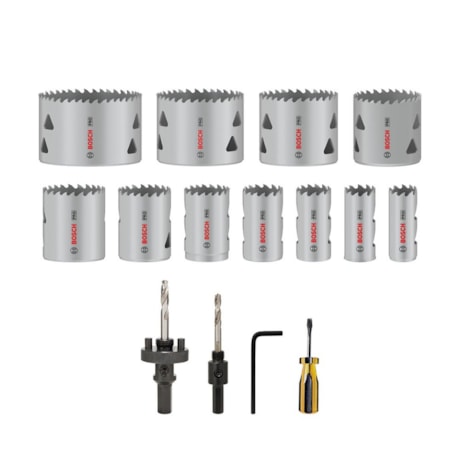 Jogo de Serra Copo Bimetal 19mm a 76mm (3/4