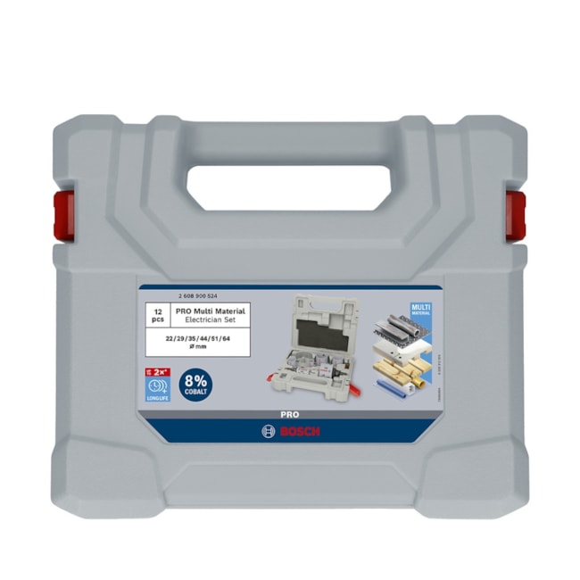 Jogo de Serra Copo Bimetal 22mm a 64mm de 12 Peças 2608900524 BOSCH-3e3b883e-10bc-45c2-b93b-79fa5d1a002a