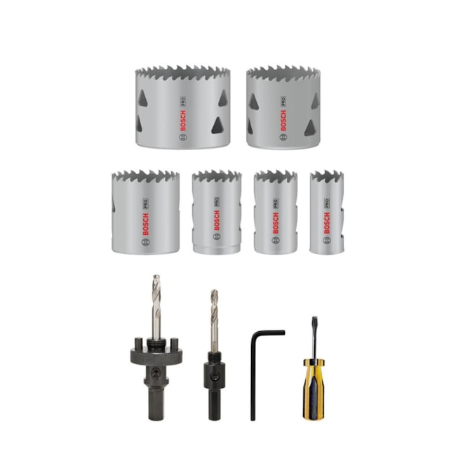 Jogo de Serra Copo Bimetal 22mm a 64mm de 12 Peças 2608900524 BOSCH-5959dbe1-ec10-4da5-97a1-ca56a8c13534