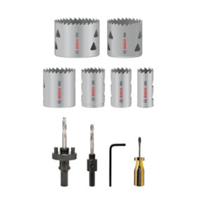 Jogo de Serra Copo Bimetal 22mm a 64mm de 12 Peças 2608900524 BOSCH