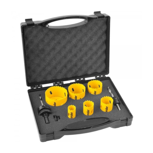 Jogo de Serra Copo Bimetal em Aço 22-64mm 9 Peças SCV 300 3511000030 VONDER-f394c0bb-7687-4107-a70a-7f59c618eb08