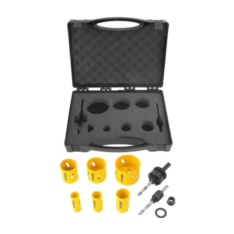 Jogo de Serra Copo Bimetal em Aço 22-64mm 9 Peças SCV 300 3511000030 VONDER-76738268-34fd-47a0-941f-cef2769d479c