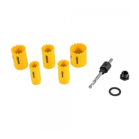 Jogo de Serra Copo Bimetal em Aço 22 a 38mm com 7 Peças SCV 400 3511000040 VONDER-2f7acdfb-f5da-4c5e-9f5c-862436be2795