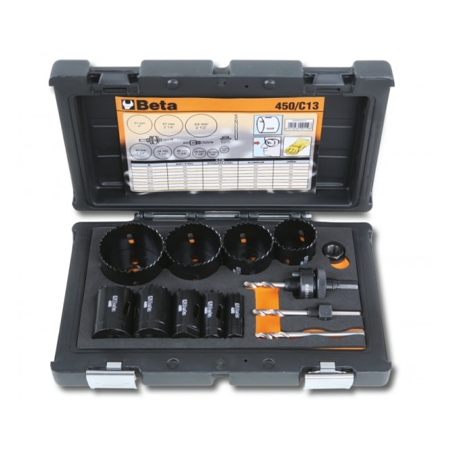Jogo de Serras Copo Bimetal 19mm a 64mm 13 Peças 450/C13 BETA-487c93f1-bb2f-4256-a249-a6e63a133240