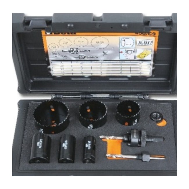Jogo de Serras Copo Bimetal 22mm a 64mm 9 Peças 450/C9 BETA-c8a6fb0f-b874-4f63-a48d-c54b43372e68