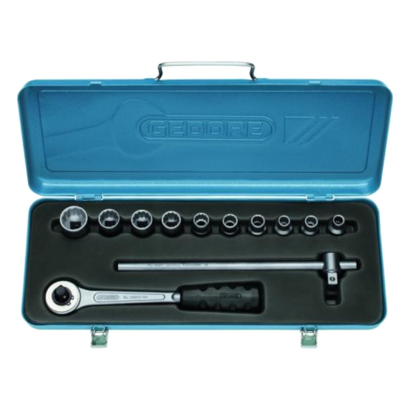 Jogo de Soquete 10 a 22 mm com Catraca D19LMZ GEDORE - Anhanguera