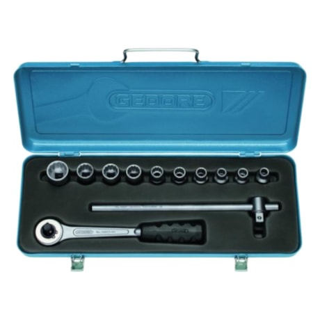 Jogo de Soquete 10 a 22 mm com Catraca D19LMZ GEDORE-bb75e200-133f-4494-b19d-1d271349d52b