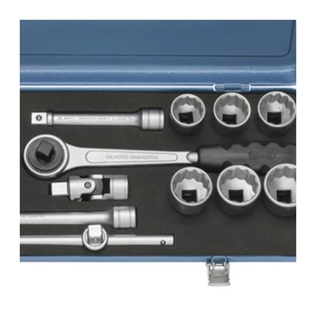 Jogo de Soquete 10 a 32 mm com Catraca Reversível D19KMU GEDORE-4ee77ce3-b85b-44db-8835-72d3af66c1a2