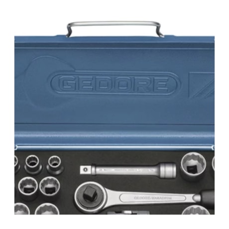 Jogo de Soquete 10 a 32 mm com Catraca Reversível D19KMU GEDORE-5b0d2fc8-1598-4564-8cbb-9fe7149d30b9