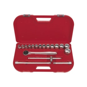 Jogo de Soquete Estriado 3/8