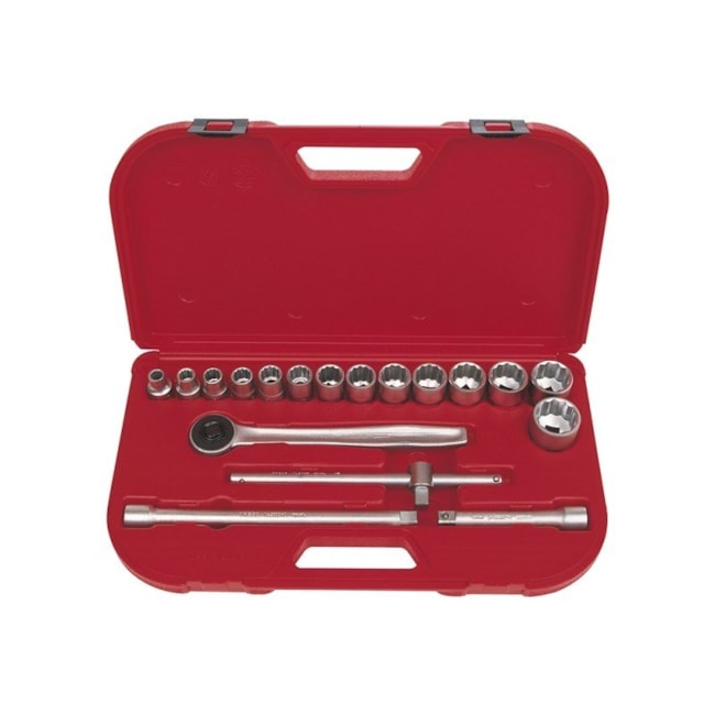 Jogo de Soquete Estriado 3/8