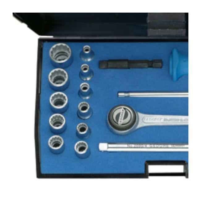Jogo de Soquete Estriado 4 a 13 mm com Catraca Reversível D20EMU-3 GEDORE-804deb77-5f20-4ee7-9fe5-94c98016c7de