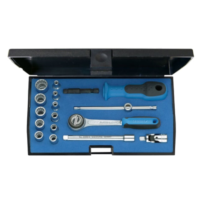 Jogo de Soquete Estriado 4 a 13 mm com Catraca Reversível D20EMU-3 GEDORE-376a475c-315f-42e9-8e3c-4d8a61859dcd