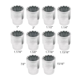 Jogo de Soquete Estriado 7/8