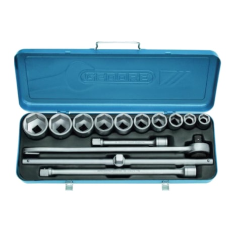 Jogo de Soquete Estriado 7/8