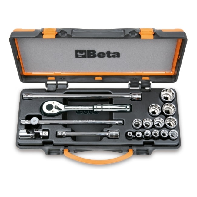 Jogo de Soquete Estriado com Encaixe 3/8