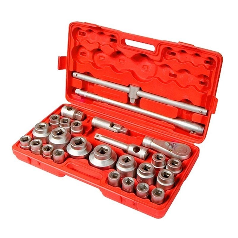 かつひこ Jogo de Soquete Estriado de 21 a 65mm Encaixe de 3/4