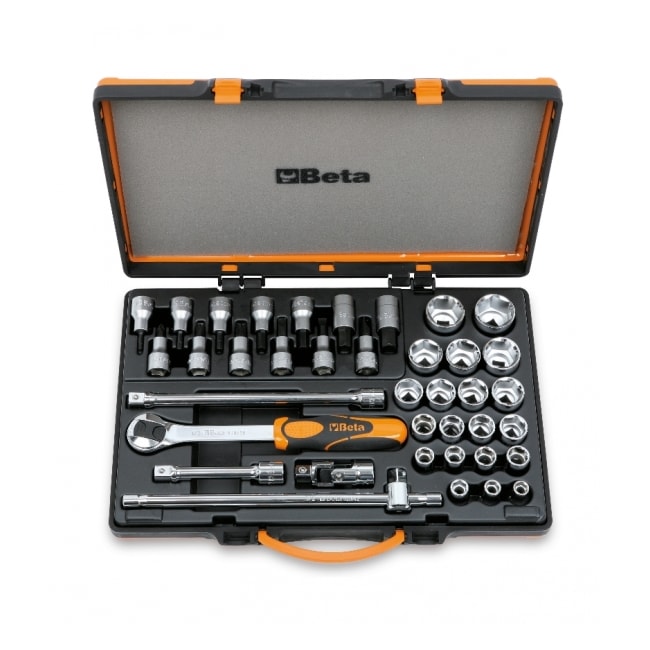 Jogo de Soquete Estriado Encaixe 1/2