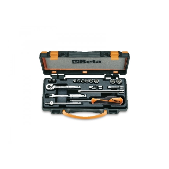 Jogo de Soquete Estriado Encaixe 1/4