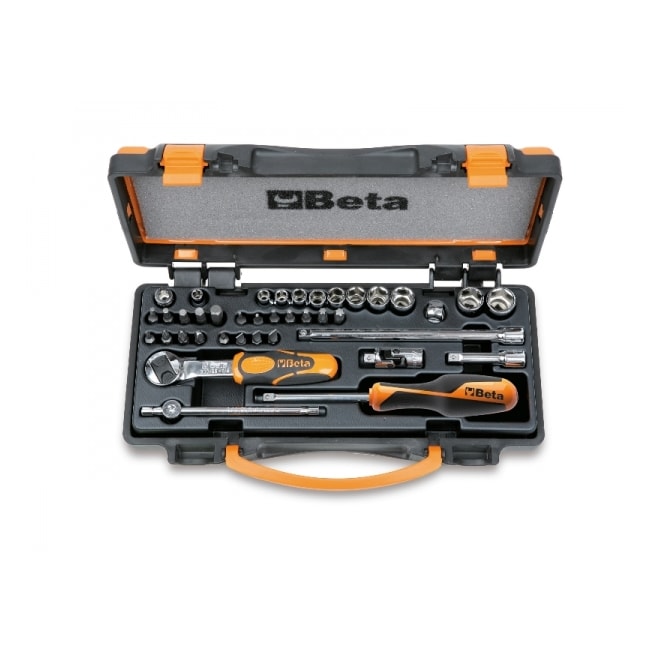 Jogo de Soquete Sextavado e Bits Encaixe 1/4