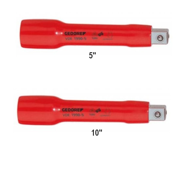 Jogo de Soquete Sextavado Isolado 1000V 10 a 24mm Encaixe 1/2