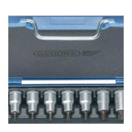 Jogo de Soquete Torx 17 Peças ITX19TX-017 GEDORE-839311d5-4c7b-4035-b76b-677452fc6488