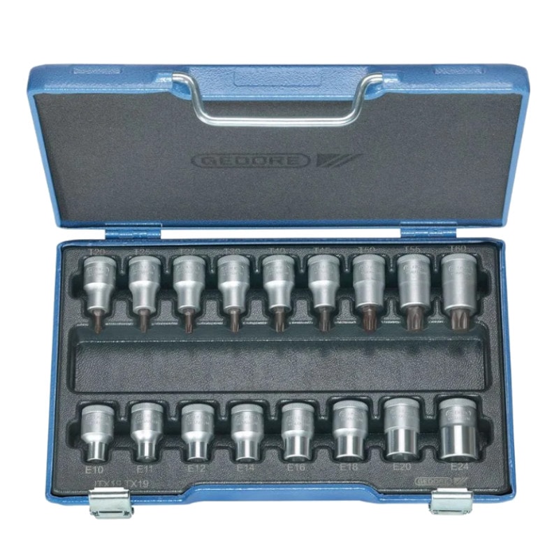 Jogo de Soquete Torx 17 Peças ITX19TX-017 GEDORE - Anhanguera