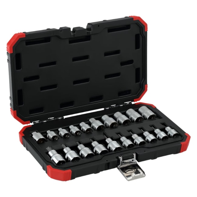 Jogo de Soquete Torx 20 Peças 3/8