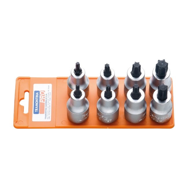 Jogo de Soquete Torx 8 Peças 44844/508 TRAMONTINA PRO-f54099ce-0cb0-4697-b492-17db812a086d