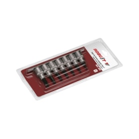 Jogo de Soquete Torx Longo T20 - T55 Encaixe 1/2