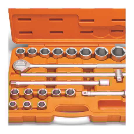 Jogo de Soquetes 19MM A 50MM Encx 3/4