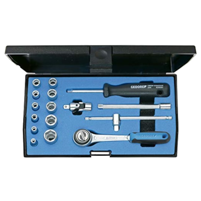 Jogo de Soquetes 4 a 13 mm com Catraca Reversível 20EMU-3 GEDORE-f349b133-28e9-40aa-9ef2-4d309466148e