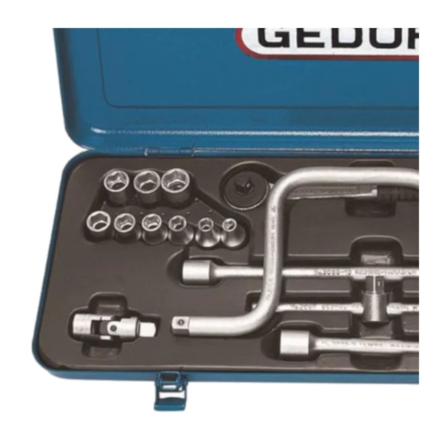 Jogo de Soquetes 6 a 22mm com Catraca Reversível 30HMU GEDORE-007e1470-5fcb-4d25-991b-06cf1da76917