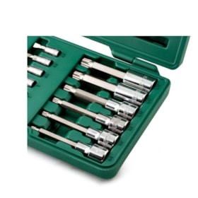 Jogo de Soquetes Bits 5 a 14mm Encaixe 1/4