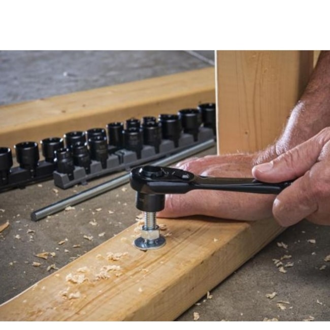 Jogo de Soquetes com Catraca Pass-Thru X6 3/8