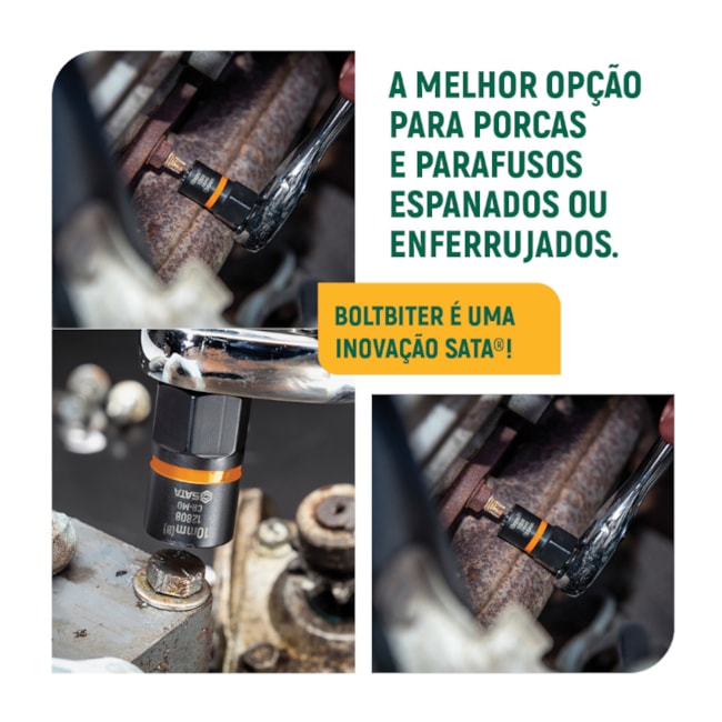 Jogo de Soquetes de Extração Bolt Biter com 13 Peças ST09137 SATA-c06f6836-c6f4-4589-a849-5bb25b836656