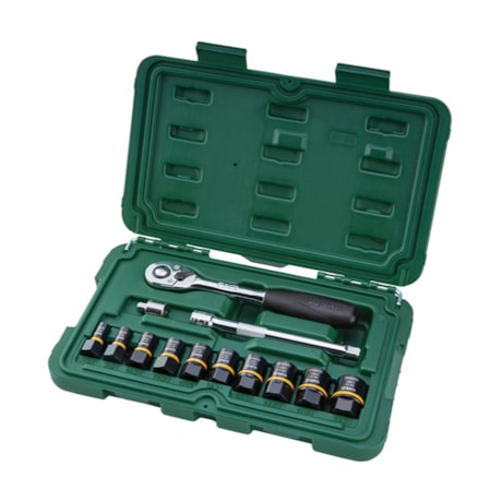 Jogo de Soquetes de Extração Bolt Biter com 13 Peças ST09137 SATA-f230a341-30c4-494e-9cd0-cda882cb6993