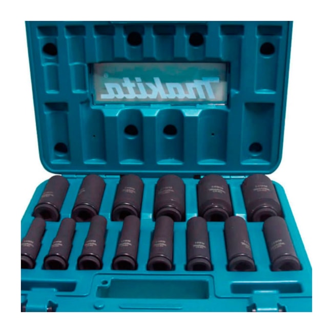 Jogo de Soquetes de Impacto Longos Encx 1/2