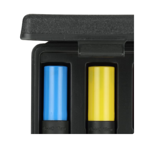 Jogo de Soquetes de Impacto Sextavado 17 a 21mm 1/2'' com 3 Peças R63043003 GEDORE RED-6871dda1-db3a-472b-b9d5-b9e9180a6c5a