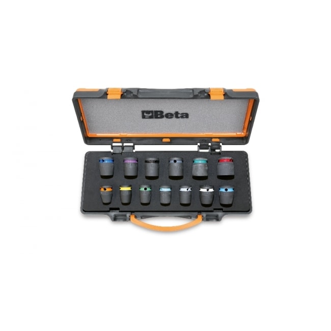 Jogo de Soquetes de Impacto Sextavado Encaixe 1/2