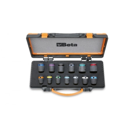 Jogo de Soquetes de Impacto Sextavado Encaixe 1/2