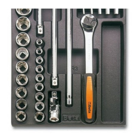 Jogo de Soquetes e Acessórios com 29 Peças 1/2