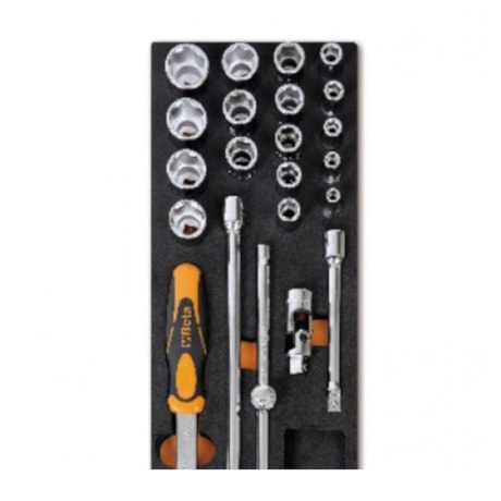 Jogo de Soquetes e Acessórios de 3/8