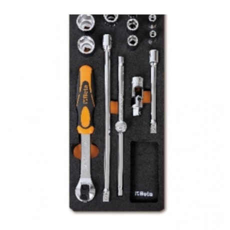 Jogo de Soquetes e Acessórios de 3/8