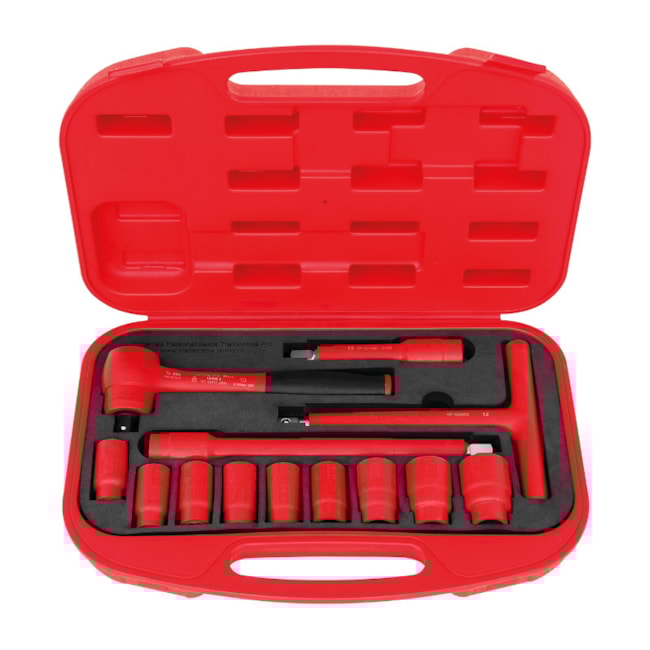 Jogo de Soquetes e Acessórios Isolados 1000V de 1/2