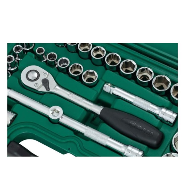 Jogo de Soquetes e Chaves 8 a 34mm Encaixe 1/2