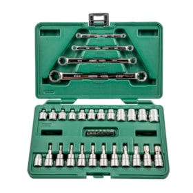 Jogo de Soquetes e Chaves E-Torx de 1/4