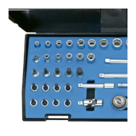 Jogo de Soquetes e Chaves Encaixe 1/4