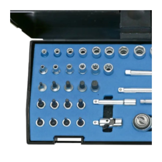 Jogo de Soquetes e Chaves Encaixe 1/4